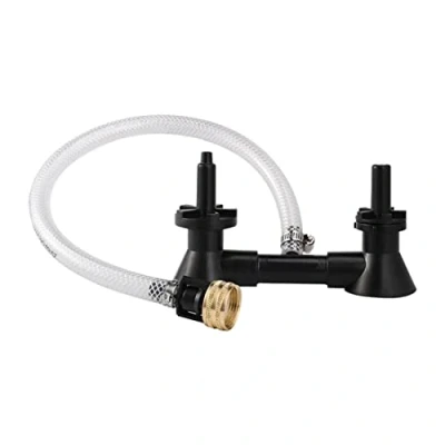 Image of Lamsimoy Double Wine Rinser Beer Bottle Washer Homebrew Cleaning Equipment Cleaner with Kitchen Faucet Bar Tools