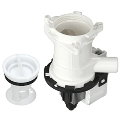 Image of SPARES2GO Complete Drain Pump Outlet &amp; Filter for Beko Washing Machine Fitment List D