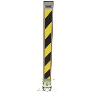 Image of Fold Down Security Post Heavy Duty Locking Driveway Parking Folding Drive Shield