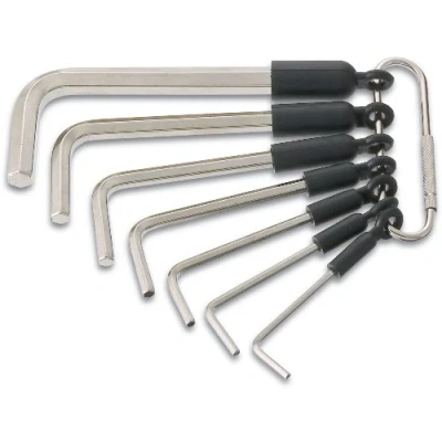 Image of HAZET 2100/7R Hexagon Profile Offset Screwdriver Set Nickel Plated