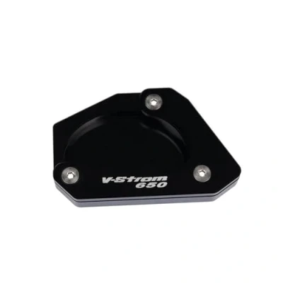 Image of XWDPDNHHD Kickstand Pad Motorcycle Foot Side Stand Extension Support Plate For SUZUKI V STROM 650/XT VSTROM 650 DL650 2004 2024(BLACK)