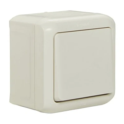 Image of Legrand 782365 Surface Mounted Cross Switch Splash proof (IP44) for Mounting on the Wall