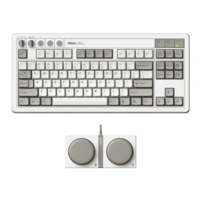 Image of 8BitDo Retro Mechanical Keyboard, Bluetooth/2.4G/USB C Hot Swappable Gaming Keyboard with 87 Keys, Dual Super Programmable Buttons for Windows and Android M Edition