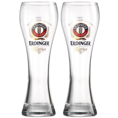 Image of Erdinger Beer Glasses Half Litre (Set of 2)