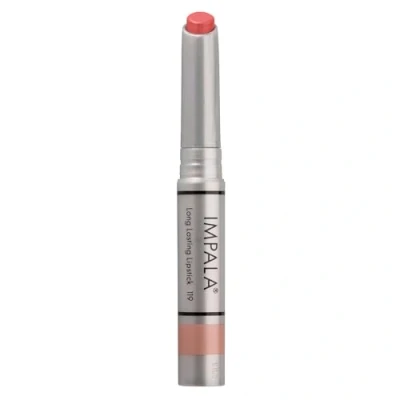 Image of IMPALA Longlasting Lip Color Coral Red No. 119 Permanent Lipstick Creamy Texture Long Lasting Hydrating Full Coverage Moistureizes and Nurtures