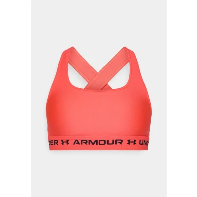 Image of Under Armour Crossback MID BRA Medium support sports bra, Women&#039;s, Size: XL, Racer red/black