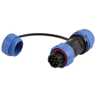 Image of PRO ELEC PELR0119 Circular Threaded Connector Plug, 7 Pole, 5 8mm, IP68