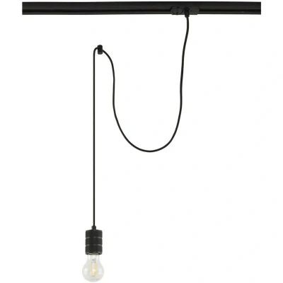 Image of Lindby hanging light Linaro, Ø 4.6 cm, black, 1 phase, GU10