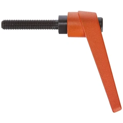 Image of HALDER 24400.0371 Adjustable Clamping levers, Orange, d1=18 mm / d2=M8 l1=40