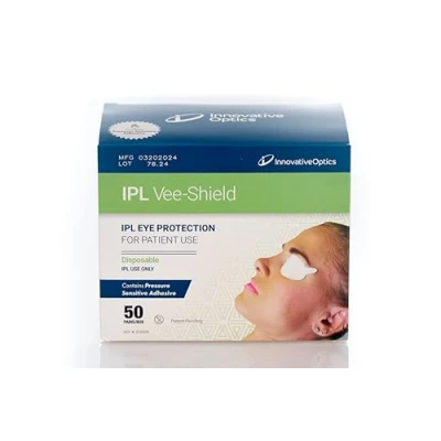 Image of Innovative Optics IPL Vee Shields: Premium Disposable Eye Protection with Comfortable Fit and Enhanced Safety 50 Pairs per Box for Extended Usage Optimal
