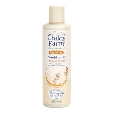 Image of Childs Farm OatDerma Hair Conditioner, Fragrance and Tear Free, Soothing for Sensitive Skin Scalp, Baby, Kids, 250ml