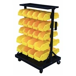 Image of Bin Rack c/w; 46 Polypropylene Bins