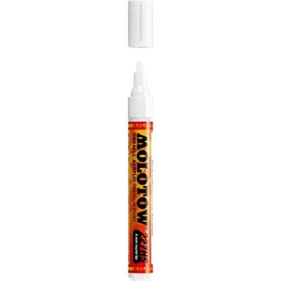 Image of MOLOTOW ONE4ALL Acrylic Paint Marker, 4mm, Signal White, 1 Each (227.211)