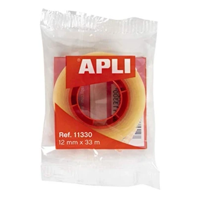 Image of APLI Transparent celo adhesive tape 12 mm x 33 m