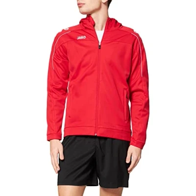 Image of Jako Basic Men&#039;s Classico Hooded Jacket, Men, Classico, red