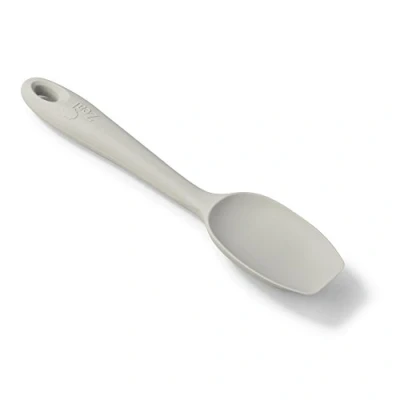 Image of Zeal J221S Scratch Non Stick Spatula Spoon Small (7/20cm), Silicone, French Grey, 7 Inch