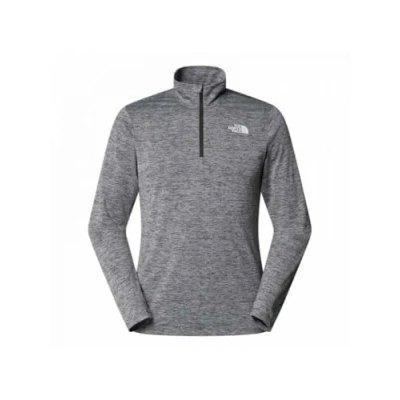 Image of The North Face Rager 1/4 ZIP TEE Long sleeved top, Men&#039;s, Size: XXL, Black/light heather