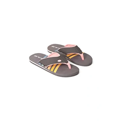 Image of Animal Swish Womens AOP Flip Flops Slip on, Lightweight Sandals with Soft padded upper straps For Autumn, Winter, Beach &amp; Outdoors Grey Adult Shoe Size 5
