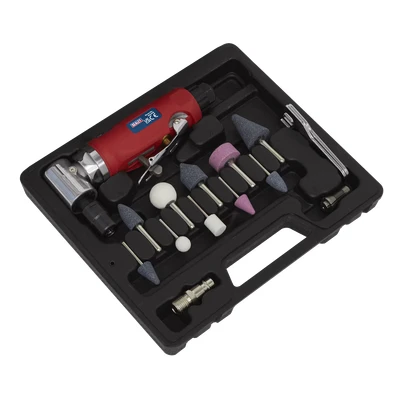 Image of Sealey Generation Air Die Grinder 90 Angle Kit 15pc