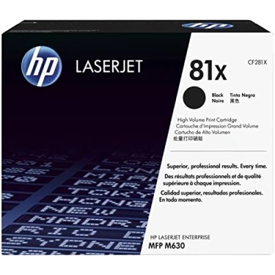 Image of CF281XC HP CLJ M630 CARTRIDGE BLACK HC HP81X 25,000S. High Capacity Contract