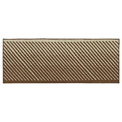Image of JVL Stellar Machine Washable Latex Backed Runner Doormat, 57x150cm, Brown