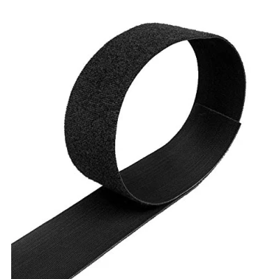Image of Velcro® Brand Hook and Loop ONE WRAP® Double Sided Strapping Black 10mm Width 1M Multiples Sent as Continuous Length