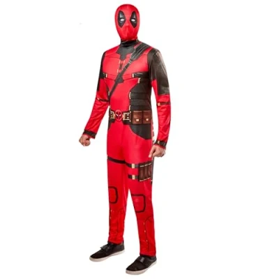 Image of Rubies 1001361L Deadpool Adult Fancy Dress, Men, Multicoloured, L