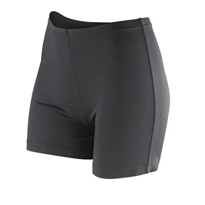 Image of Spiro Womens/Ladies Impact Softex Quick Dry Shorts (L) (Black)