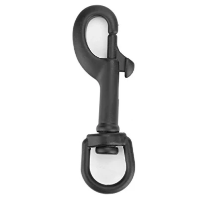 Image of Tbest Double Ended Clip Hook,Scuba Diving Hook Stainless Steel Bolt Snap Swivel Eye Kit Scuba Accessory (75mm Black)