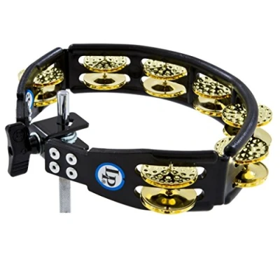 Image of LP Latin Percussion Tambourin Cyclops schwarz montierbar Messingschellen zweireihig LP179