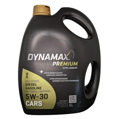 Image of DYNAMAX Premium Ultra Longlife 5W30 Fully Synthetic Engine Oil ACEA A3/B4/C3 504 00/507 00 5 Litres
