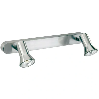 Image of Magnum 2 Light Spotlights Bar Brushed Steel, GU10