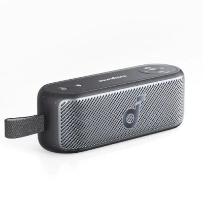 Image of soundcore Motion 100 Bluetooth Speaker, Portable Speaker with Wireless Hi Res, 2 Full Range Drivers for Stereo Sound, Customizable EQ, Punchy Bass, IPX7(Renewed)
