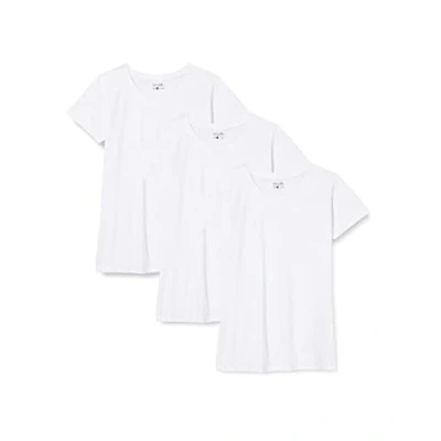 Image of Berydale Multipack of 3: Women&#039;s T Shirt with round neck in white, XS