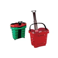 Image of Giant Shopping Basket/Trolley Red SBY20753