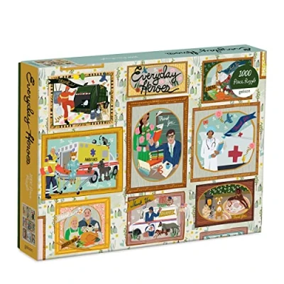 Image of Galison 9780735368538 Everyday Heroes 1000 Piece Puzzle