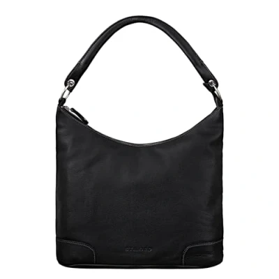 Image of STILORD &#039;Tessa&#039; Hobo Bag Women Leather Handbag Vintage Tote for Business and Shopping in Genuine Leather, Colour:Black