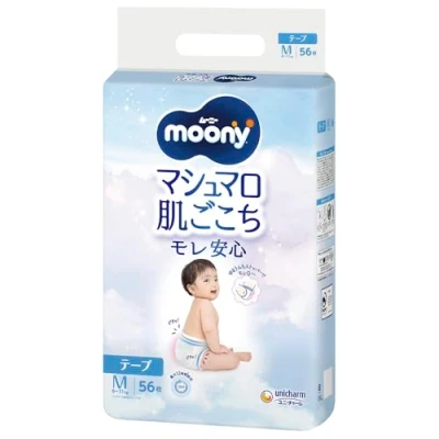 Image of Moony M Diapers 6 11 kg Pack of 56