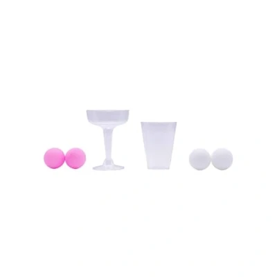 Image of HomeZone Drinking Game 28pc Party Pong Set Christmas Celebration Glasses &amp; 4 Balls Hen Stag Games Prosecco Beer Fun Xmas Festive