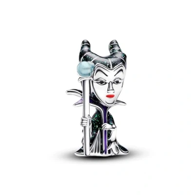Image of Pandora Moments Disney Villains Maleficent Charm aus Sterling Silber,Kompatibel mit Armbänder,793423C01, Enamel