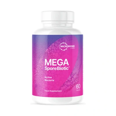 Image of Microbiome Labs MegaSporeBiotic Spores Only Version Spore Based Probiotic Active Bacteria Daily Supplement with 4 Bacillus Strains Gut Health Vegan (60 Capsules)