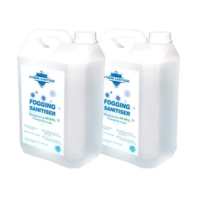 Image of Xtreme Sanitiser Fogger Disinfectant Liquid Spray 5L (2 Pack) Antiviral Disinfecting Mist Ready To Use Suitable For All Fogging Machines
