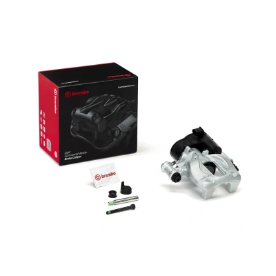 Image of 9074234100, A9074234100, A9074238300 Brake caliper BREMBO F BR 079 Grey Cast Iron MERCEDES BENZ: Sprinter 3.5 t Platform / Chassis, Van