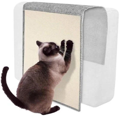 Image of Cat Scratch Mat Natural Sisal for Indoor Cats Grinding Claws Nails Rug Carpet Couch Furniture Sofa Protection Delighted Kitty Pet Activity Play Fun