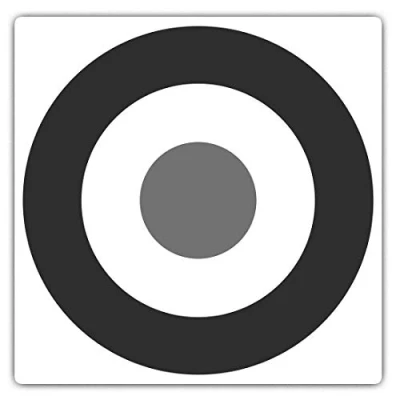 Image of 2 x 10cm Square Vinyl Stickers RAF Roundel Symbol Mod Retro Decals 35001