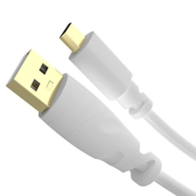 Image of KabelDirekt 1.5m Micro USB Cable (USB 2.0, Synch &amp; Charge Cable, white) TOP Series