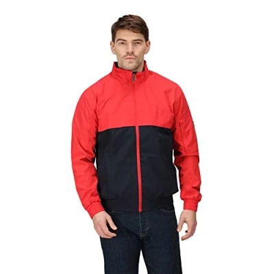 Image of Regatta Men&#039;s Shorebay Jacke Jacket, Rocco Red/Navy, 5XL