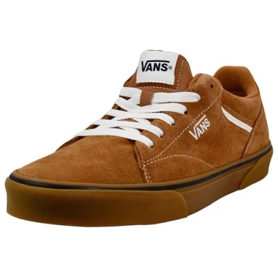 Image of Vans Mens&#039;s Seldan Sneaker, Suede Gum Brown, 6 UK