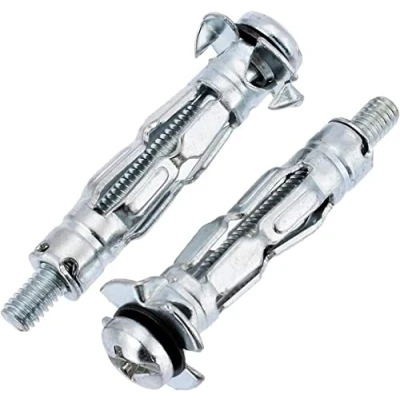 Image of fiXte® Pack of 20 M5 x 37mm Heavy Duty Metal Plasterboard Cavity Wall Fixings Anchors Plugs