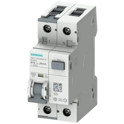 Image of Siemens 5SU13546KK10 FI/LS Switch RCBO 1P+N 10kA Type A 30mA B10 230V
